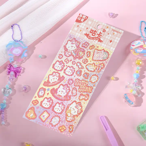 Sanrio Glitter Deco Sticker Sheet - Mostly K-pop