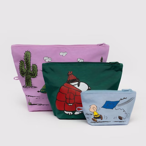 Baggu Peanuts Go Pouch Set