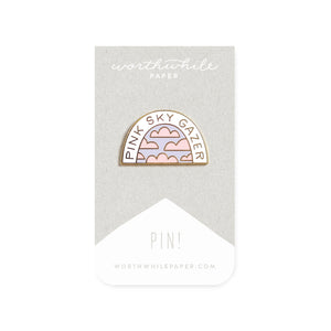 Pink Sky Gazer Enamel Pin - Mostly K-pop