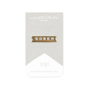 Sober Enamel Pin - Mostly K-pop